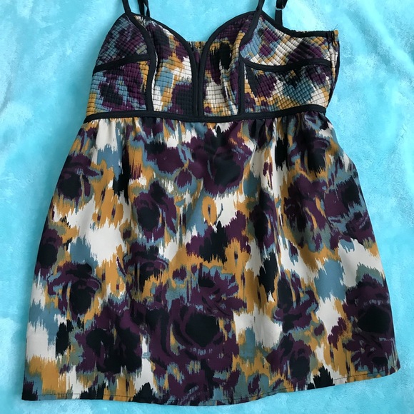 Tank top with floral design - Picture 3 of 4